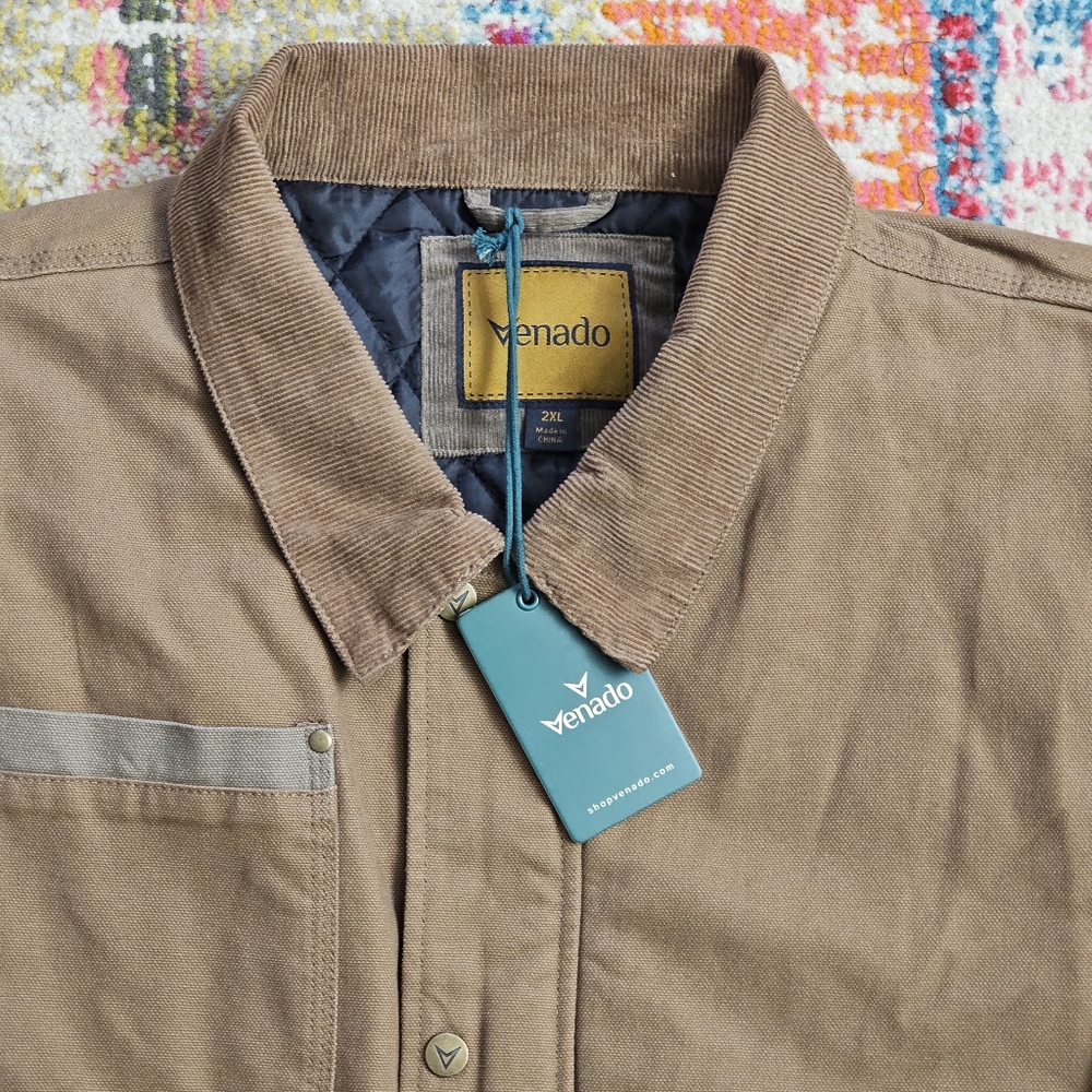 Venado Concealed Carry Canvas Quilted Barn Jacket Mens Size 2XL XXL Chore Field - Picture 5 of 15